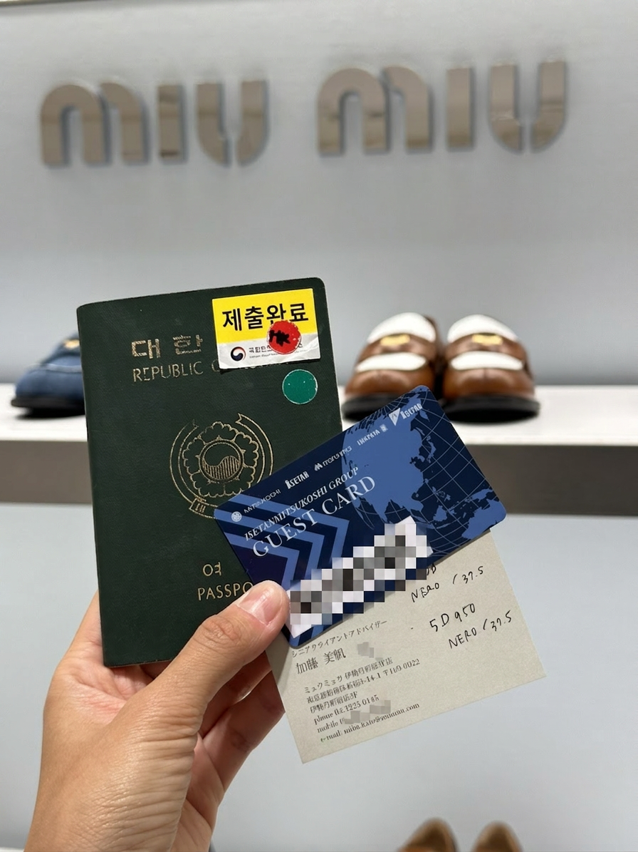 일본 백화점 게스트카드 5% 무료 발금 및 할인 